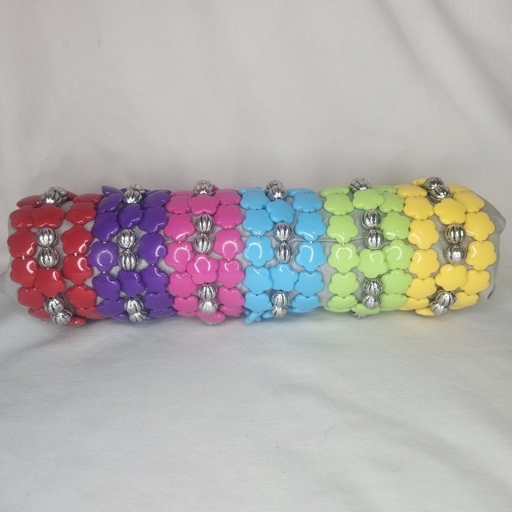 Flower Stretch Bracelets Stacking Set NWT Earrings Flower Power Girlhoodcore